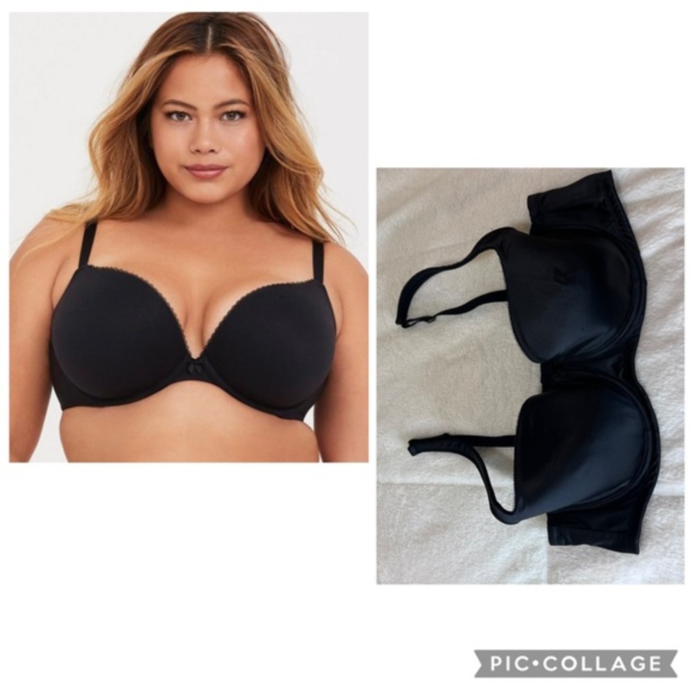 Torrid Curve Body Plunge Lightly Lined Straight Back bra size 40C